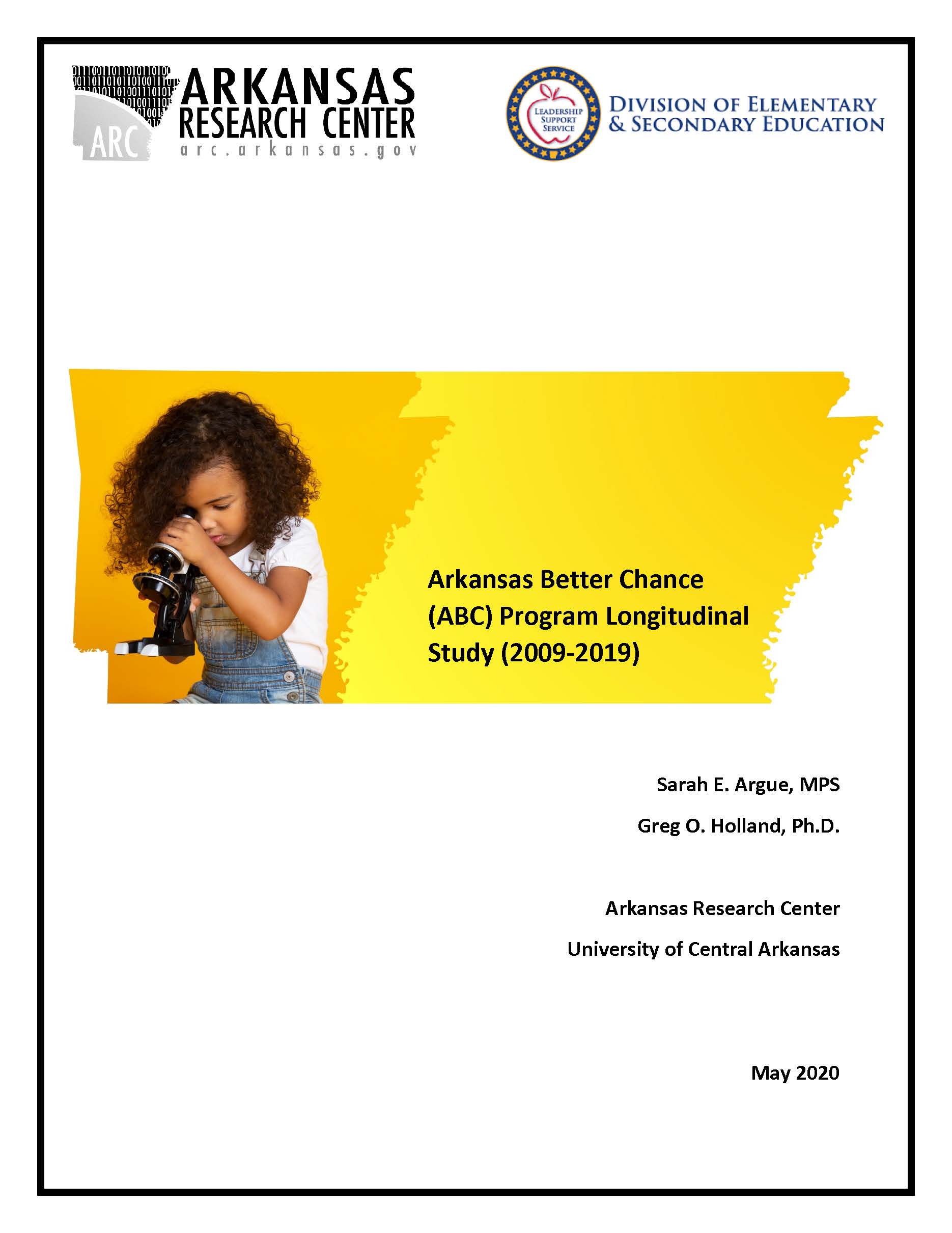 Arkansas Better Chance (ABC) Program Longitudinal Study (2009-2019)