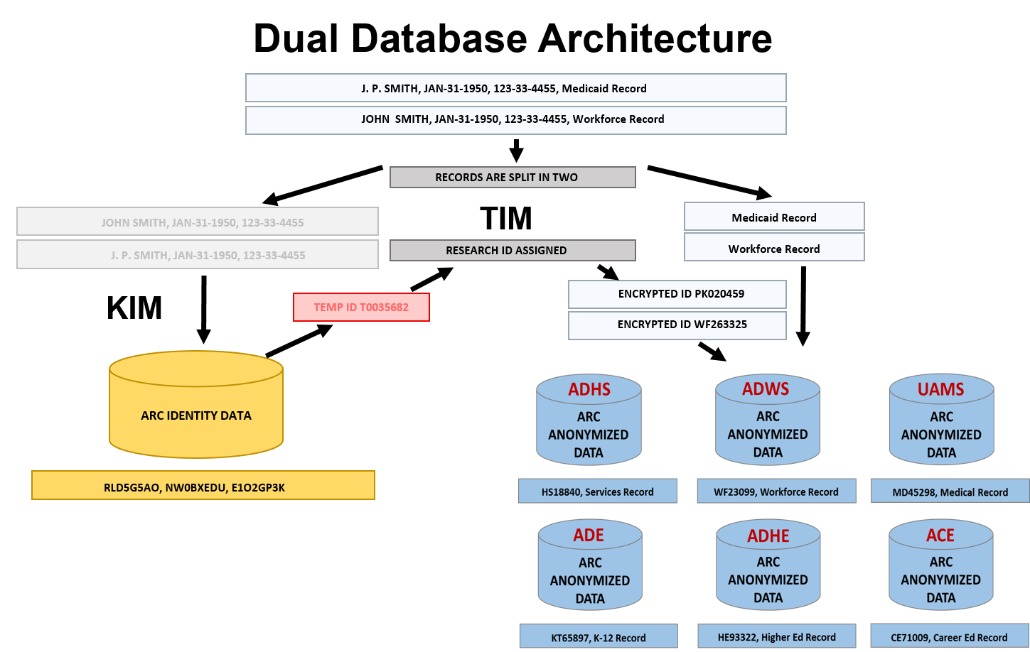 Dual Database Architecture diagram